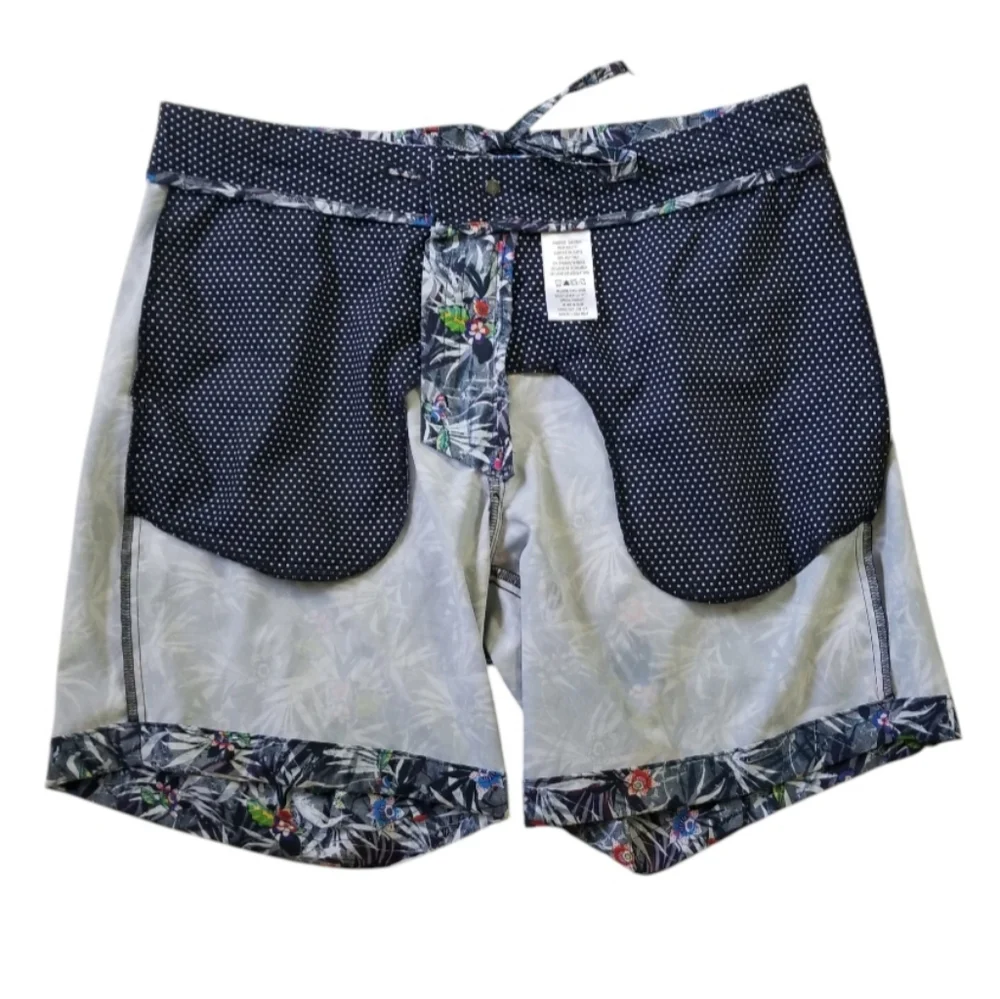 ROBERT GRAHAM Hybrid Shorts Size 34 Classic Fit Floral Casual Boardshorts